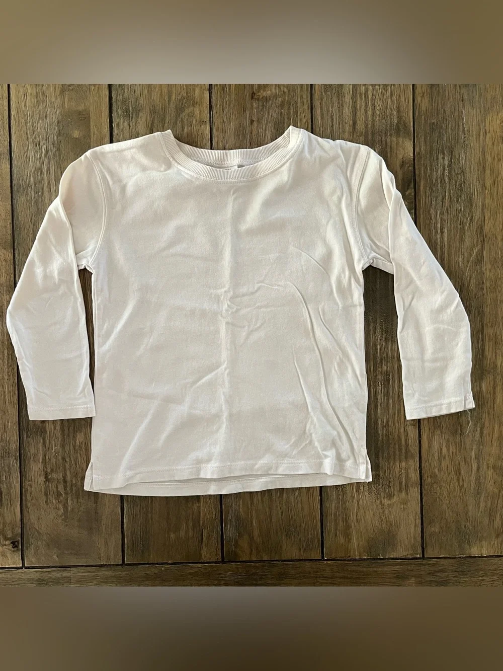 Zara Kids Off-White Long Sleeve Tee Top size 4-5yrs